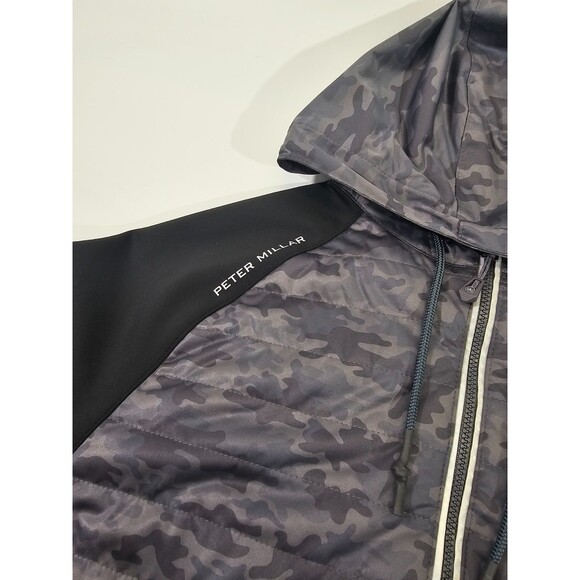 Peter Millar Mens S Hyperlight Weld Hybrid Half-Zip Hooded Sweatshirt EUC NEW - Picture 3 of 10